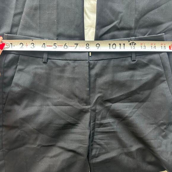 J.Crew Black, Light Wool, Flared, Work Pants- 0 - Picture 7 of 11